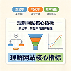 顺城建站-理解网站核心指标：跳出率、转化率与用户粘性