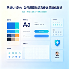 顺城建站-网站UI设计：如何用视觉语言传递品牌信任感